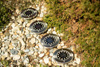 Set bestehend aus 4xGartenleuchte 12x LED SOLAR BODENMONTAGE IP44