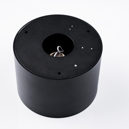 Halogen-Aufbauleuchte GU10, AR111 Aufbauspot 100mm beweglich Runde Tube Schwarz TELES LUMILED