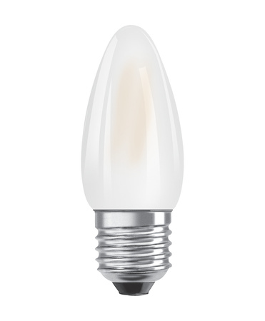 LED-Lampe B35 Kerze E27 4W = 40W 470lm 4000K Neutral 300° Retrofit Glühfaden CLASSIC Osram