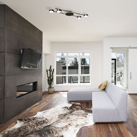 Kronleuchter Deckenleuchte 4x GX53 9W 830lm 2700K Warm Black Anbaulampe Videx