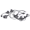 Garten Girlande Außenlichterkette PARTY 6,2m 10xE27 LED 6W 3000K GOLDLUX (Polux)