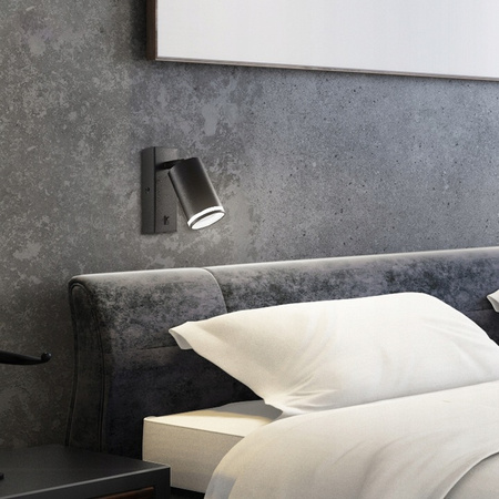 GU10 RING Wandleuchte mit schwarzem Schalter