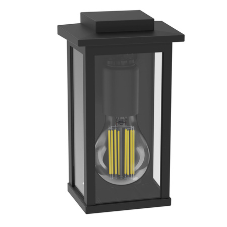 MIRTH E27 IP44 Laterne Schwarz PHILIPS LED Fassade Wandleuchte