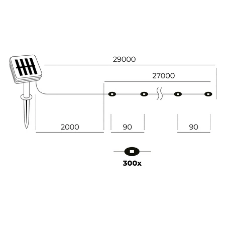 LED-Gartenlampe 0.12W 3000K Warm Schwarz IP44 Spark Kobi