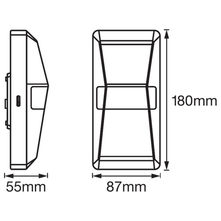 LED-AUSSENLEUCHTE Grau 10W 4000K Sensor ENDURA PRO LEDVANCE