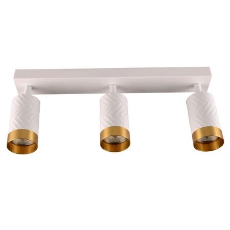LED Decken-/Wandleuchte Lichtband 3 x GU10 ARRAS Weiß GOLDLUX (Polux)