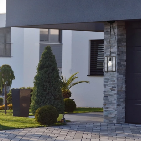 Hängende Gartenlampe für den Außenbereich Malmo E27 Graphit - GOLDLUX (Polux)