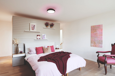 LED Deckenleuchte ORBIS BACKLIGHT 28W 2400lm RGB CCT 35cm SMART+ WIFI LEDVANCE schwarz