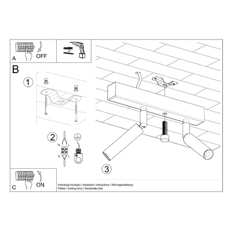 EYETECH Deckenleuchte 2xG9 Reflektor Halogen Leuchte Beweglich 25cm Weiß SOLLUX