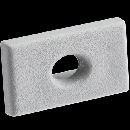 Endkappe für Aufputzprofil KM35, mit Loch Kunststoff Grau LUMILED