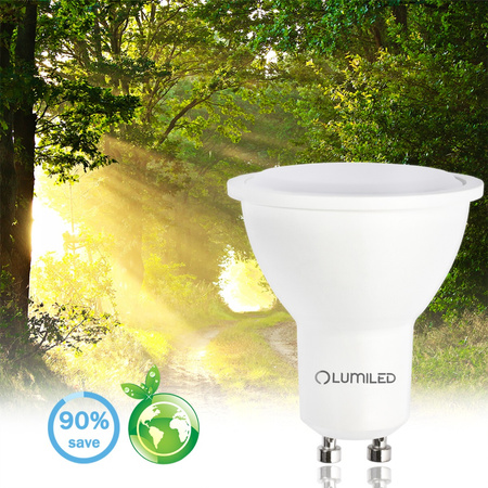 10x LED Lampen GU10, Glühbirne 6W = 50W 580lm 120° 4000K neutral LUMILED
