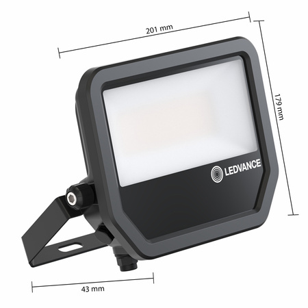 LED-Flutlicht 41W 5500lm 3000K IP66 Schwarz LEDVANCE Flutlicht