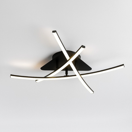 Geometrische Deckenleuchte PLAFON LED-Kronleuchter MODENA LORIA 29W 4000K schwarz