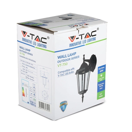 Gartenlampe Wandleuchte E27 einseitig mattweiß VT-750 V-TAC