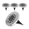 Set bestehend aus 4xGartenleuchte 12x LED SOLAR BODENMONTAGE IP44