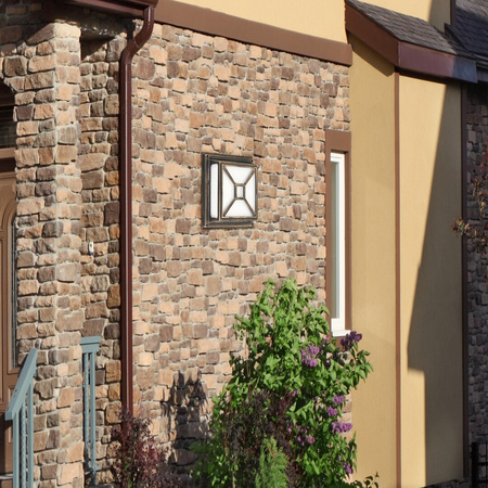 Gartenlampe LED Wandleuchte DARIUS 2xE27 IP54 Decke Quadratisch Antikgold RABALUX