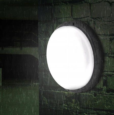 Plafond LED-Deckenleuchte 12W 1050lm 4000K Neutral 120° Schwarz IP54 Max Masterled