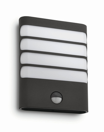 Gartenleuchte LED Wandleuchte RACCOON IR myGarden 3W 2700K IP44 mit Bewegungs- und Dämmerungssensor Anthrazit PHILIPS