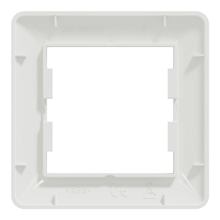 Einzelrahmen für Steckdosenschalter weiß SCHNEIDER ASFORA