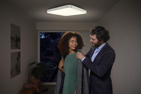 LED-Panel-Deckenleuchte 50W 3000K warm mit Bewegungs- und Dämmerungssensor 43 x 43 cm quadratisch ORBIS LEDVANCE