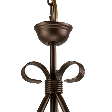 ADELLE Decke Pendelleuchte 5xE27 Weiß Holz Klassisch LM-5.6 Lamkur