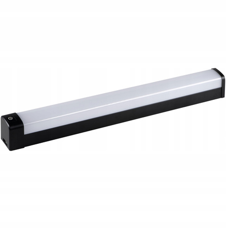 LED Wand- und Deckenleuchte Badezimmerleuchte mit Schalter 20W 4000K IP44 80cm Schwarz KANLUX