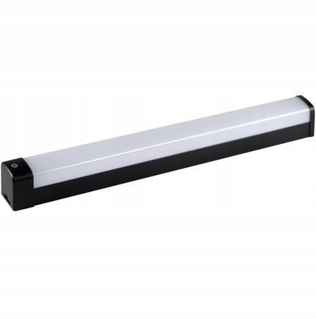 LED Wand- und Deckenleuchte Badezimmerleuchte mit Schalter 23W 4000K IP44 100cm Schwarz KANLUX