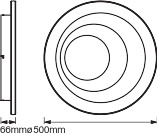 LED Deckenleuchte ORBIS Spiral 40W 4300lm warm-kalt 50cm SMART+ WiFi LEDVANCE