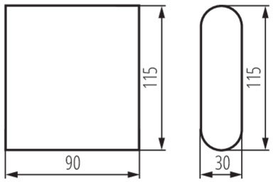 Außenleuchte LED-WANDLAMPE GARTO Graphit 8W 300lm 840 Neutral IP54 Kanlux