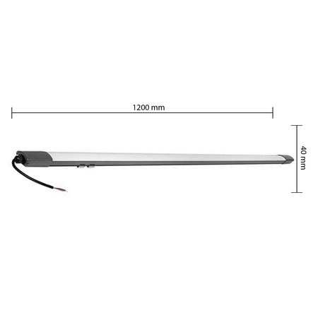 LED-Lampe Lineare hermetische Leuchte 36W 3000lm 6500K IP65 120cm