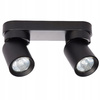 TIMO Decken-/Wandleuchte Wandleuchte Reflektor bewegliche Halogenleuchte 2 xGU10 schwarzes LVT
