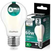 LED-Lampe E27 A60 3,8W 840lm = 60W 4000K neutralweiß 360° Filament Energieklasse A LUMILED