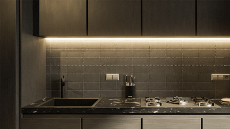 LED Streifen 12V COB 35W 300LED 2835 Neutral 8mm 5m ECOLIGHT