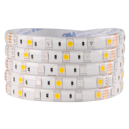 LED-Streifen RGBW 23W 900lm 120° Weiß IP65 Dimmbar 12V Sanico Goldlux