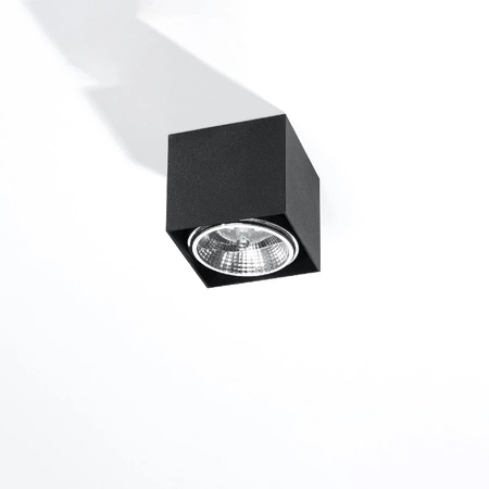 Anbauleuchte BLAKE GU10 ES111 Halogen Spot Square Schwarz SOLLUX