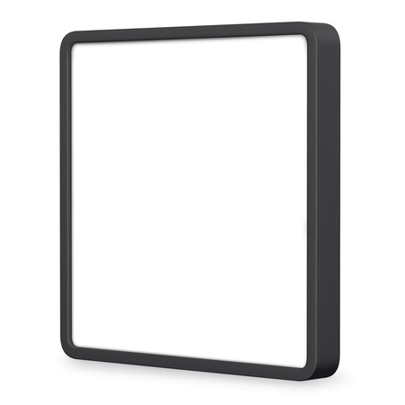 Plafond LED-Deckenleuchte Aufbauleuchte 20W 2500lm 4000K Neutral Schwarz Videx