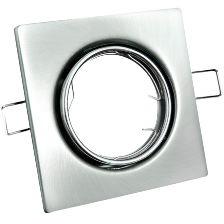 BEWEGLICHE Deckenleuchte OPIN GOLDLUX (Polux) QUADRATISCHER STAHL NICKEL