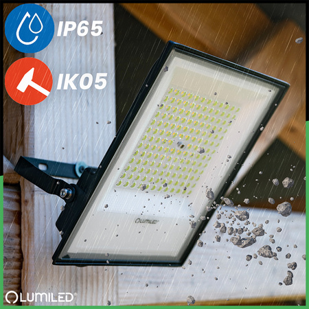 LED-Flutlicht im Freien BRIGHT 100W 11000lm 4000K Wasserdicht IP65 LUMILED