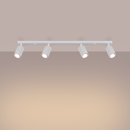 Tuba Spot Reflektor Deckenleuchte 4x GU10 Weiß Carbon Deep Space SL.1546 Sollux