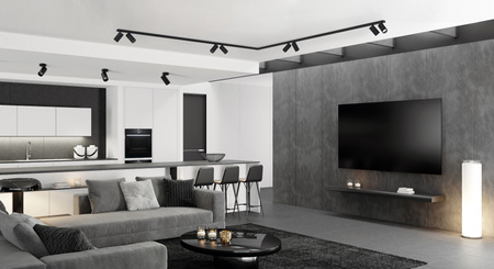 MONO I Deckenleuchte 7838 Nowodvorski Schwarz GU10 Aufbau-Spotreflektor Modern