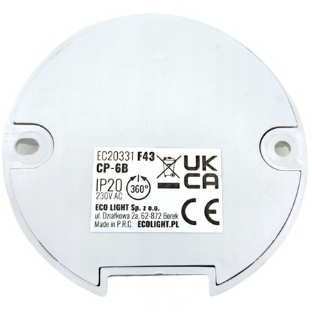 PIR 360° Bewegungs- und Dämmerungssensor 6m Decke Weiß