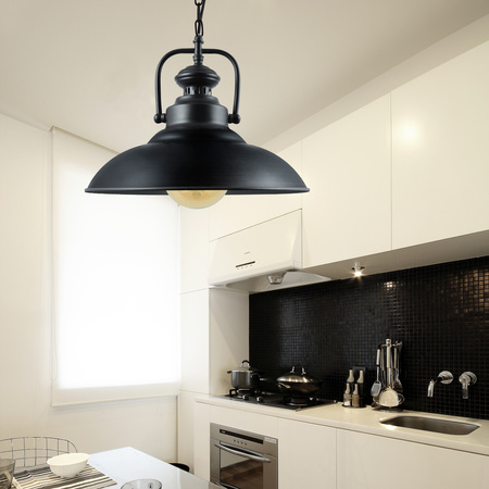 RETRO IL MIO ICELAND abgehängte Deckenleuchte 1xE27 Schwarz - GOLDLUX (Polux)