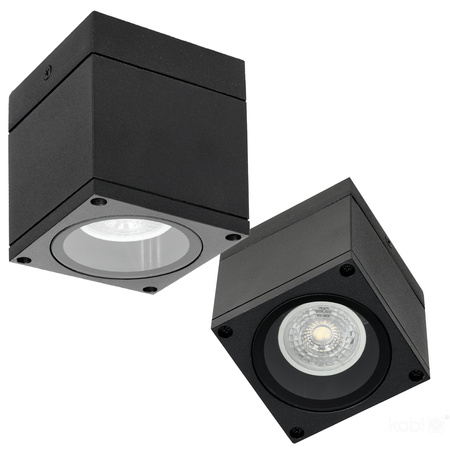 Außenstrahler GU10 Schwarz IP54 Querk Kobi