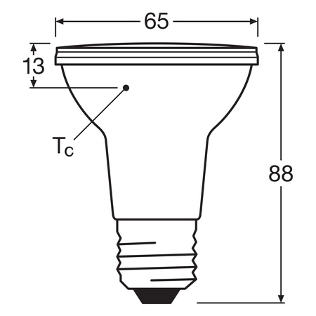 LED PAR20 Reflektor E27 6.4W = 50W 350lm 2700K Warm CRI90 36° Dimmbar SUPERSTAR Osram