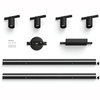 Perifo Lighting Rail Kit 2m + 4x LED-Strahler 20.8W CCT RGB Philips HUE Bluetooth Schwarz