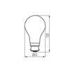 LED Lampen XLEDIM B22 A60 12W 1521lm 6500K Kaltlicht-Filament KANLUX