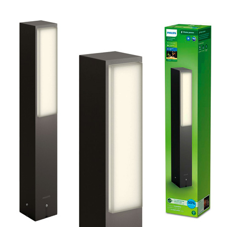 STRATOSPHERE 3.8W 2700K Warm IP44 Anthrazit PHILIPS LED Säulengartenlampe