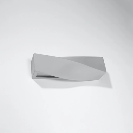 LED SIGMA E27 Wandleuchte Keramik grau SOLLUX
