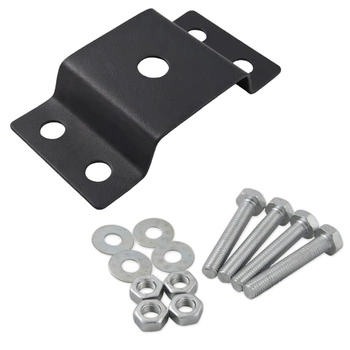 HALTERUNG für eine SOLAR-Straßenlaterne MONTAGE an einem schwarzen Masterled-Rohr