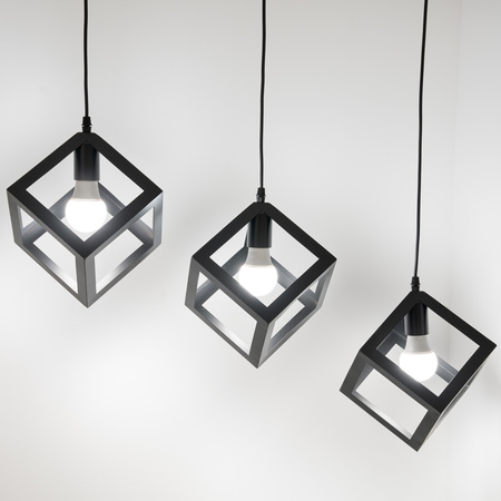 TALUS Decke Pendelleuchte Geometrischer Pendelwürfel für LED 3x E27 LUMILED